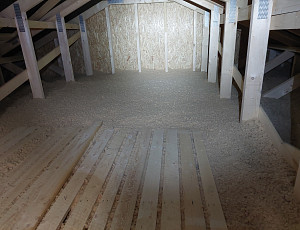 Zateplení stropu dřevostavby rodinného domu pomocí dřevovlákna